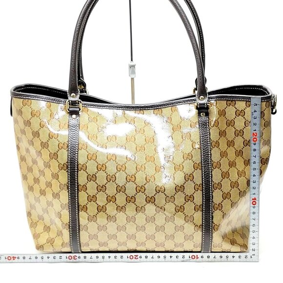 Gucci Hand Bag Brown PVC 600-060225 - Picture 2 of 13